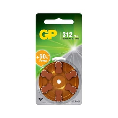 GP ZA 312 Hearing Aid Battery