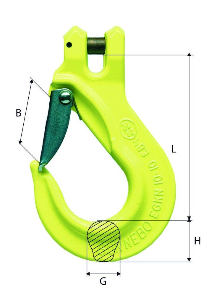 GrabIQ klasse 10 Locking Hook type EGKN 6-10