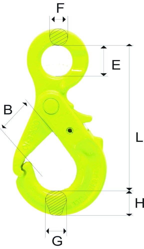 GrabIQ klasse 10 Safety Hook type OBK 10-10