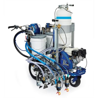 Graco LineLazer V 200MMA 1:1 HP Reflective Series Airless Line Striper, 2 Guns