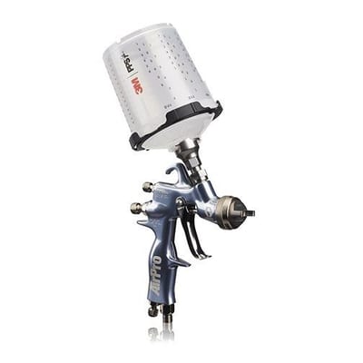Graco AirPro Conventional air spray gun, gravity feed, 0.055 in. (1.4 mm) fluid nozzle, 3M pps cup