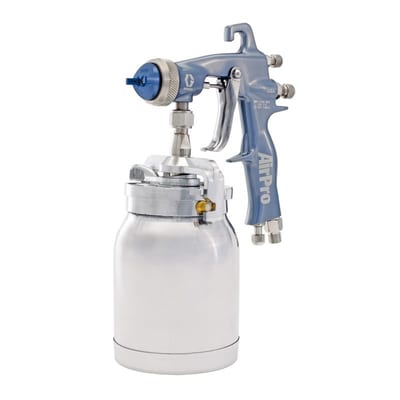 Graco AirPro Conventional air spray gun, siphon feed, 0.055 in. (1.4 mm) fluid nozzle, for specialty applications, with cup