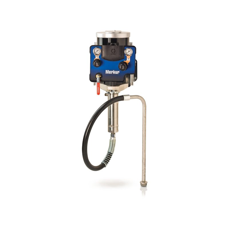 Graco 15:1 Merkur Pump, 0.8 gpm (3 lpm) fluid flow, Wall Mount, Pump/Gun Air Controls