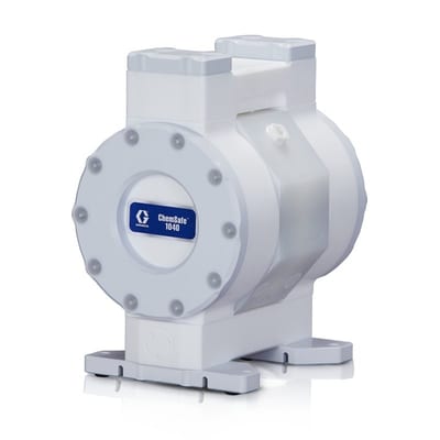 Graco ChemSafe 1040 Air Operated Double Diaphragm Pump with PTFE Seat, PTFE Ball, Overmolded PTFE Diaphragm, PTFE Fluid Path & NPT Port