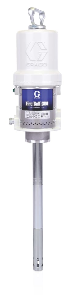 Graco Fire-Ball 300 50:1 grease pump, 35 or 70 lb (16 or 32 kg) pail length