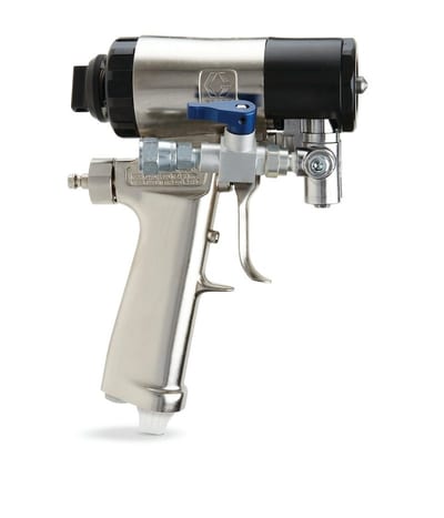 Graco Fusion CS Gun, 8-10 in (203-254 mm) Flat Spray Pattern, 0.024 in (0.61 mm) Spray Tip, 0.020 in (0.51 mm) Mix Chamber
