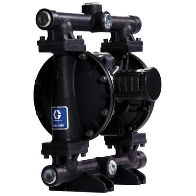 Graco Husky 1050 air-operated double diaphragm pump, aluminum fluid section, 1 in., Acetal seats, PTFE balls, PTFE/EPDM 2-Piece diaphragm 647075