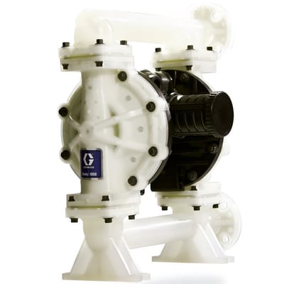 Graco Husky 1050 air-operated double diaphragm pump, polypropylene fluid section, 1 in., Polypropylene seats, PTFE balls, PTFE/EPDM 2-Piece diaphragm 649082