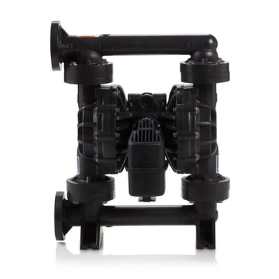 Graco Husky 15120 air-operated double diaphragm pump, pvdf (kynar), end port manifold, 1-1/2 in. (End Port), PVDF (Kynar) seats, PTFE balls, PTFE/EPDM 2-Piece diaphragm