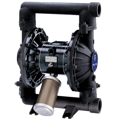Graco Husky 1590 air-operated double diaphragm pump, aluminium, 1-1/2 in. NPT, stainless steel seats, PTFE balls, PTFE/EPDM 2-Piece diaphragm