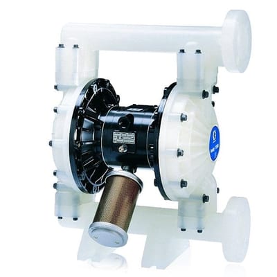 Graco Husky 1590 air-operated double diaphragm pump, polypropylene, 1-1/2 in. ANSI flange