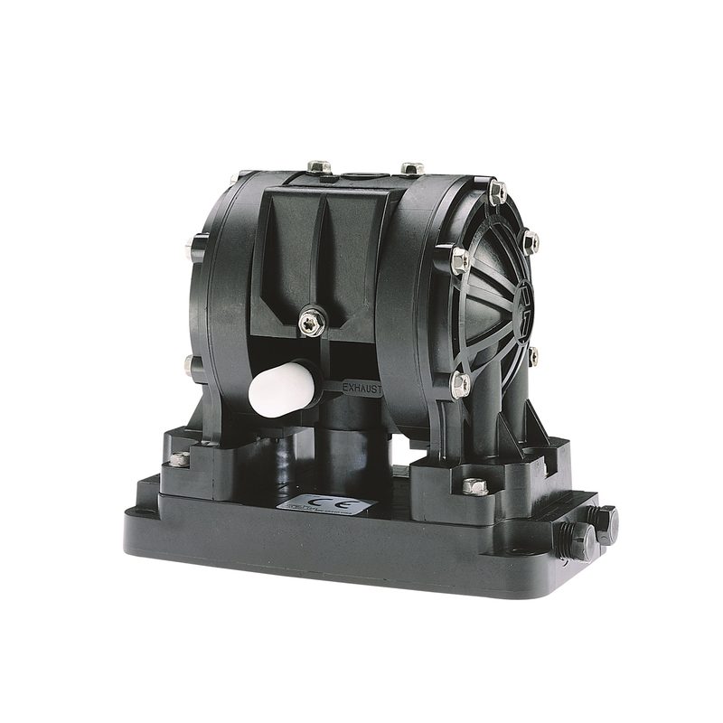 Graco Husky 205 air-operated double diaphragm pump, acetal, remote center section, 1/4 in. NPT, BSPT, Acetal seats, PTFE balls, PTFE/EPDM 2-Piece diaphragm