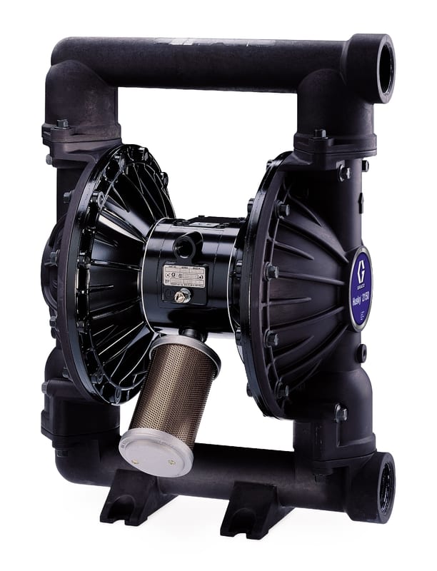 Graco Husky 2150 air-operated double diaphragm pump, aluminium, 2 in. BSPT, Stainless Steel seats, Buna-N balls, Buna-N diaphragm