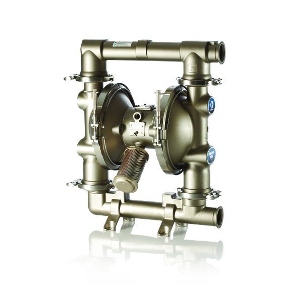Graco Husky 2150 air-operated double diaphragm pump, stainless steel, 2 in. NPT DV4666
