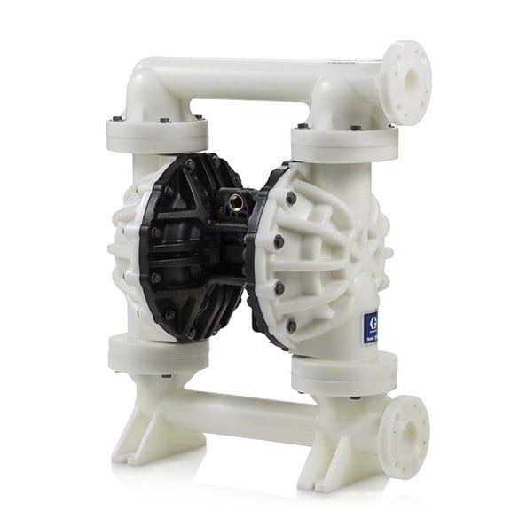 Graco Husky 2200 air-operated double diaphragm pump, polypropylene, 2 in. end-flange, Santoprene seats, balls and diaphragm