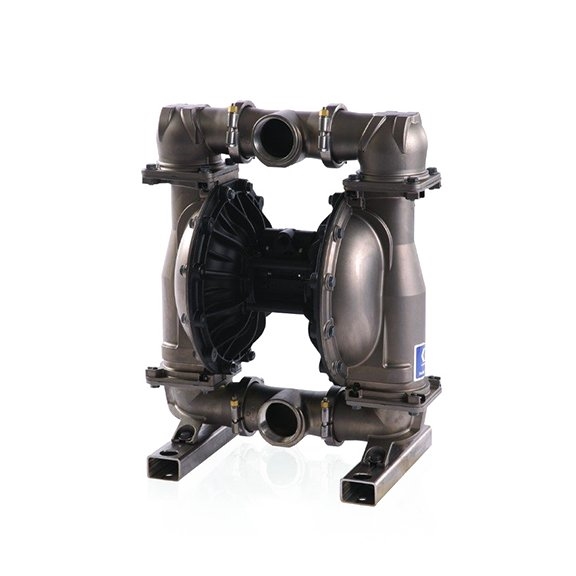 Graco Husky 3300 air-operated double diaphragm pump, stainless steel, 3 in., stainless steel seats, PTFE balls, PTFE/EPDM two-piece diaphragm