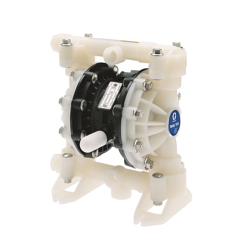 Graco Husky 515 air-operated double diaphragm pump, acetal, 1/2 in. NPT, Acetal seats, Buna-N balls, Buna-N diaphragm