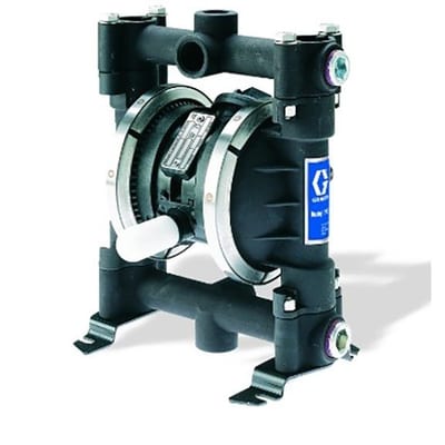 Graco Husky 716 air-operated double diaphragm pump, aluminum, 3/4 in. NPT, Acetal seats, PTFE balls, PTFE Overmold diaphragm