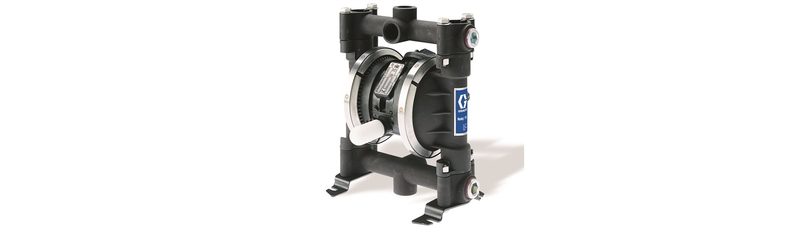 Graco Husky 716 air-operated diaphragm pump with drum riser tube, carbon steel, 3/4 in.