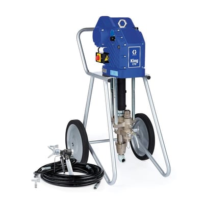 Graco King E70 Lightweight Cart Integrated Filter Gun Hose Whip Tip