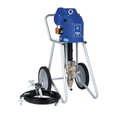 Graco King E60 Lightweight Cart Integrated Filter Gun Hose Whip Tip