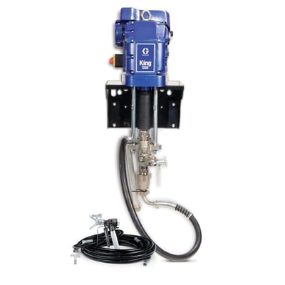 Graco King E60 Wall Mount Integrated Filter Gun Hose Whip Tip