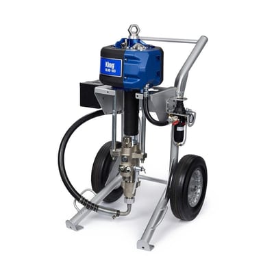 Graco King 30:1 Sprayer, Integrated Filter, Heavy Duty Cart, Air Controls, Siphon Kit, XTR-5+, 50 ft (15 m) Hose, 6 ft (1.8 m) Whip
