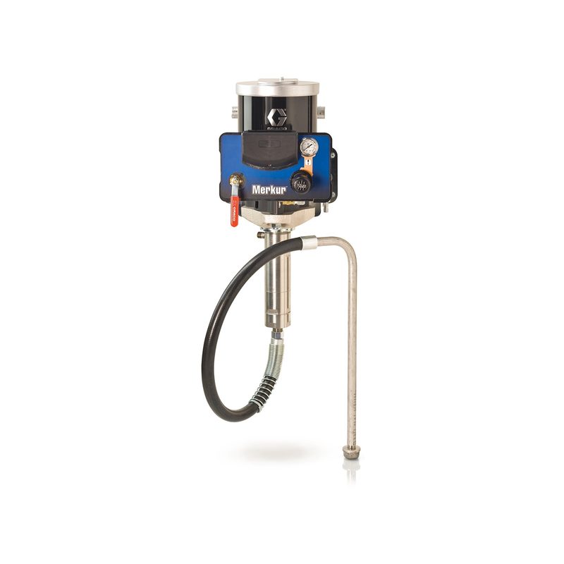 Graco Merkur 10:1 bare pump package, wall mount, with pump and gun air controls
