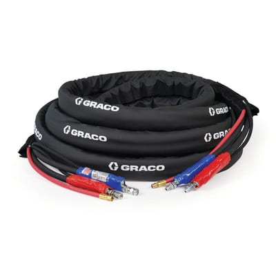 Graco 50 ft x 3/8 in Internal Heated Hose, 2000 psi, without Cable, Xtreme-Wrap, Reactor 2