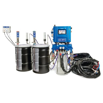 Graco Reactor 3 E-30 Elite Tier Spray Foam Proportioner Package, 200 ft Internal Heated Hose, 15 kW, E1 Transfer Pump