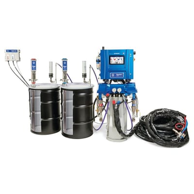 Graco Reactor 3 E-XP1 Elite Tier Polyurea Proportioner Package, 50 ft Internal Heated Hose, 10 kW, E1 Transfer Pump