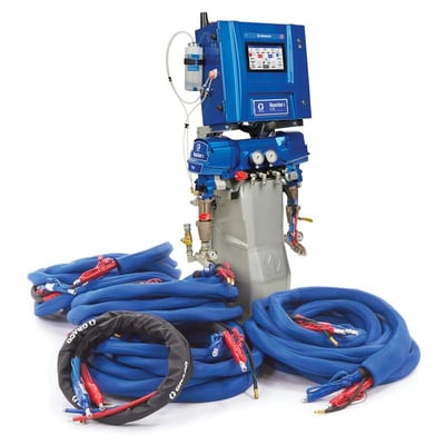Graco Reactor 3 E-30 Pro Tier Spray Foam Proportioner Package, 200 ft External Heated Hose, 10 kW