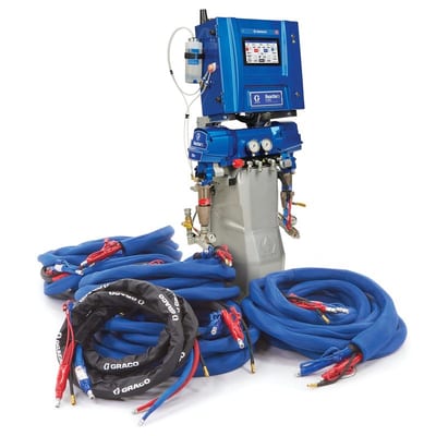 Graco Reactor 3 E-XP2 Elite Tier Polyurea Proportioner Package, 200 ft External Heated Hose, 15 kW