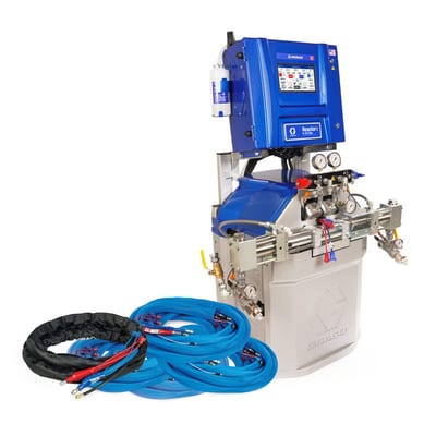Graco Reactor 3 H-30 Elite Tier Spray Foam Proportioner Package, 200 ft External Heated Hose, 20 ft Xcelerator Whip Hose, 60 Hz