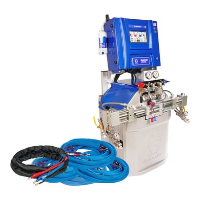 Graco Reactor 3 H-XP2 Elite Tier Polyurea Proportioner Package, 200 ft External Heated Hose, 20 ft Xcelerator Whip Hose, 60 Hz