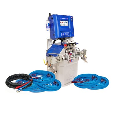 Graco Reactor 3 H-XP3 Elite Tier Polyurea Proportioner Package, 300 ft External Heated Hose, 20 ft Xcelerator Whip Hose, 230V