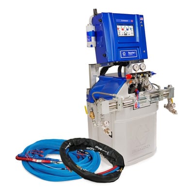 Graco Reactor 3 H-30 Pro Tier Spray Foam Proportioner Package, 50 ft External Heated Hose, 10 ft Xcelerator Whip Hose, 60 Hz