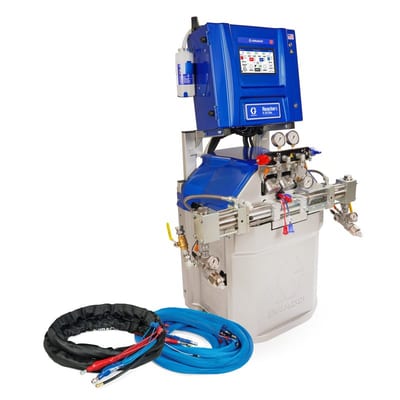 Graco Reactor 3 H-30 Elite Tier Spray Foam Proportioner Package, 50 ft External Heated Hose, 20 ft Xcelerator Whip Hose, 60 Hz