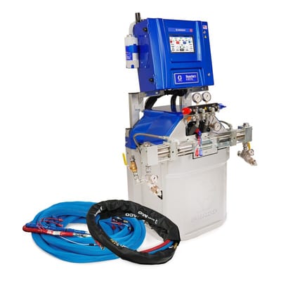 Graco Reactor 3 H-XP2 Pro Tier Polyurea Proportioner Package, 50 ft External Heated Hose, 10 ft Xcelerator Whip Hose, 60 Hz