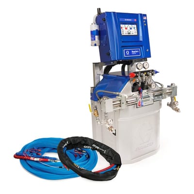 Graco Reactor 3 H-50 Pro Tier Spray Foam Proportioner Package, 50 ft External Heated Hose, 10 ft Xcelerator Whip Hose, 230V