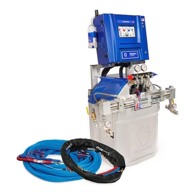 Graco Reactor 3 H-XP3 Pro Tier Polyurea Proportioner Package, 50 ft External Heated Hose, 10 ft Xcelerator Whip Hose, 230V