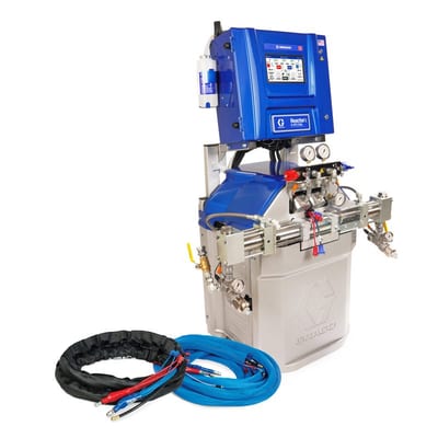 Graco Reactor 3 H-XP3 Elite Tier Polyurea Proportioner Package, 50 ft External Heated Hose, 20 ft Xcelerator Whip Hose, 230V