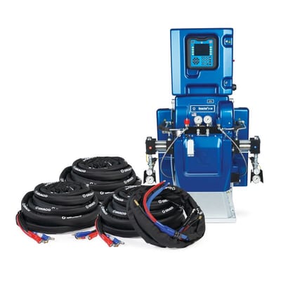 Graco Reactor 2 H-30 Elite Spray Foam Proportioner Package, 200 ft Internal Heated Hose, 20 ft Whip, 15kW