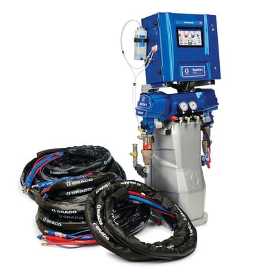Graco Reactor 3 E-XP1 Standard Tier Polyurea Proportioner Package, 200 ft Internal Heated Hose, 10 kW