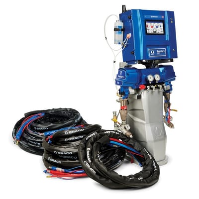 Graco Reactor 3 E-XP1 Elite Tier Polyurea Proportioner Package, 200 ft Internal Heated Hose, 10 kW