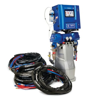 Graco Reactor 3 E-XP2 Standard Tier Polyurea Proportioner Package, 200 ft Internal Heated Hose, 15 kW