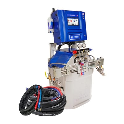 Graco Reactor 3 H-30 Elite Tier Spray Foam Proportioner Package, 50 ft Internal Heated Hose, 20 ft Xcelerator Whip Hose, 60 Hz