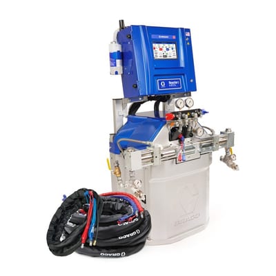 Graco Reactor 3 H-XP3 Pro Tier Polyurea Proportioner Package, 50 ft Internal Heated Hose, 20 ft Xcelerator Whip Hose, 230V