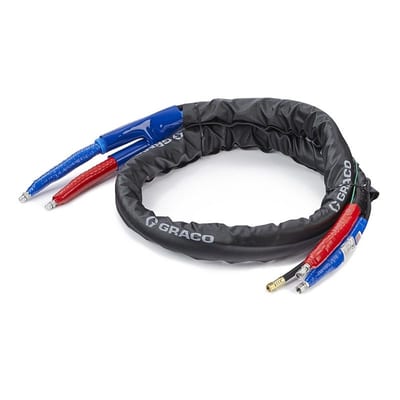 Graco 10 ft x 3/8 in Whip Hose, 3500 psi, without Cable, Mesh Scuff, Reactor 1 & 2