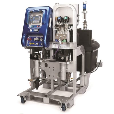Graco XM50 Sprayer, Pump Filter, Wall Power, 20gal (75L)/7gal (26.5L) Hoppers, Inlet/Mount/Agitator Kits